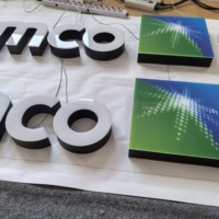 Lettres en acrylique lumineuses étanches à éclairage frontal |   Signalétique extérieure LED personnalisée haut de gamme pour les chaînes de magasins