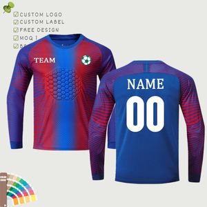 Custom Goalie Jersey Voor Kinderen Jeugd Volwassenen Gepersonaliseerde Keeper Uniform Gewatteerde Keeper Trui Voor Mannen Vrouwen Met Naam Logo - Product Image 1