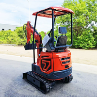 Mini-excavatrice compacte tout-terrain 1,2 tonne pour chantier de construction et aménagement paysager, disponible en stock en Europe depuis un entrepôt local