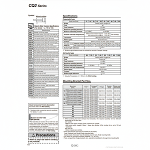 Cylindre compact pneumatique SMC CQ2A32-5DCMZ pièces pneumatiques de haute qualité - Product Image 1