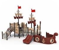 Ensemble de jeux d'extérieur sur mesure pour enfants, avec toboggan en spirale et maisonnette, pour jardin résidentiel, parc urbain, école