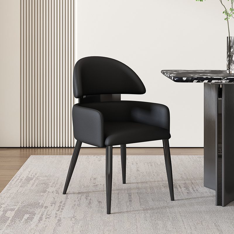 Italian dining chair-black