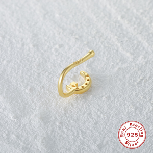 Gaby nuovo design s925 anello al <span class=keywords><strong>naso</strong></span> finto in <span class=keywords><strong>argento</strong></span> sterling cuore fulmine luna oro polsini al <span class=keywords><strong>naso</strong></span> non <span class=keywords><strong>piercing</strong></span> <span class=keywords><strong>piercing</strong></span> al <span class=keywords><strong>naso</strong></span> lucido - Product Image 6
