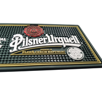 Tapis de bar en silicone personnalisé, logo sur mesure, antidérapant, résistant à la chaleur, protection de comptoir pour bar, café, restaurant, maison, cuisine