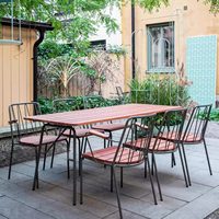 Ensemble de table et chaises rondes créatives pour l'extérieur, idéal pour la cour, le jardin, le restaurant, la villa, l'hôtel, le café, meubles de loisirs