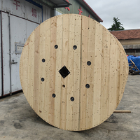 Bobines de fil vides industrielles professionnelles robustes de qualité export, grande capacité, tambours à câbles en bois durables