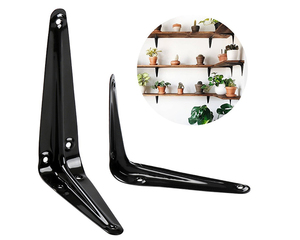 Soportes de estante, soporte en L de alta resistencia, soporte de esquina, soporte de ángulo de junta de Metal <span class=keywords><strong>para</strong></span> colgar en la pared, <span class=keywords><strong>estantes</strong></span> <span class=keywords><strong>flotantes</strong></span> - Product Image 6