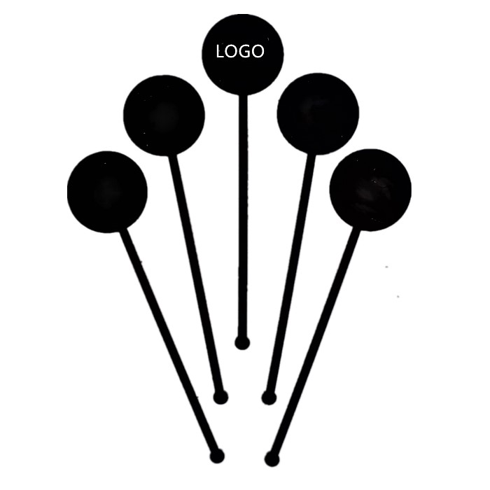 Индивидуальная Высококачественная мешалка для фруктового сока, коктейля, стеклянного украшения, зеркальная акриловая кофейная палочка