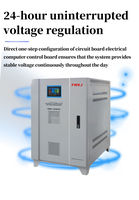 Régulateur de tension automatique à compensation AC 100 KVA SBW, 3 phases, 380 V, stabilisateur de moteur servo industriel haute puissance FWKJ