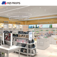 02-DYaS014 Meuble de présentation pour magasin de cosmétiques et de soins de la peau, éclairé par LED, personnalisable, respectueux de l'environnement, pour la décoration intérieure