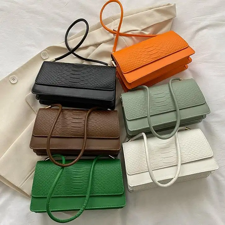 2023 الجملة أزياء الفتيات العصرية اليد حقائب جلد تمساح Crossbody محفظة شنطة كتف للنساء