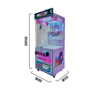 All Transparent Claw Machine Grab Doll Machine Coin Pusher Game Machine <b>Clip</b> Doll Machine Gift Vending Machine Amusement Game - Product Image 2