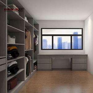 Factory Directly Fitted Bedroom Wardrobes Great Price Mdf Wardrobe With 2 Drawer - Product Image 1