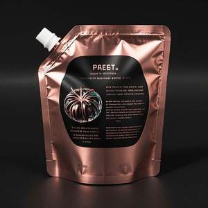 Luxury Matte Aluminum Sauce <b>Pouch</b> with Spouts Custom OEM Liquid Metal for 5 Star Hotels for Beer and Mineral Water Use - Product Image 6