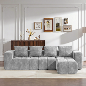 2026 New arrival Meroow MS2 Premium Chenille Modular <b>Sofa</b>, OEKO-TEX Certified 30D Foam Silent Couch UK Stock - Product Image 2