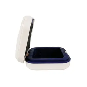 Wholesale White Portable Easy Carrying Hearing Aid Earphone Storage Box Case Container