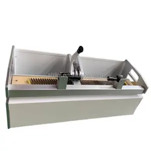 Operasi Manual PU sabuk konveyor mesin pemotong gigi sabuk PVC mesin pelubang jari