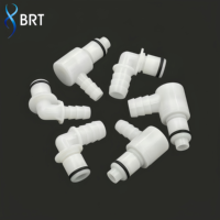 Raccord rapide BRT pour refroidissement liquide d'ordinateur, 3/8 pouce, raccord de tuyau à barbillon de 9,5 mm, sans valve, pour systèmes de radiateur et de tuyauterie