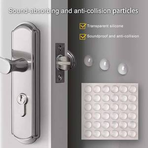 Protection d'Appareils Électroménagers pour Bureau à Domicile au Design Moderne : Tampons de Porte en Silicone Transparents Anti-Collision - Product Image 2