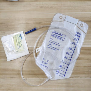 Cirúrgico e Enfermagem Descartável Médica Enema Bag Set-1750 ml Saco W/60 "Tubing Slide Clamp Soappacket Waterproof Drape - Product Image 2