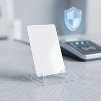 Cartes PVC vierges blanches intelligentes pour paiement RFID NFC 13,56 MHz, encodage de puce 14443A CR80 pour NTAG 424 DNA