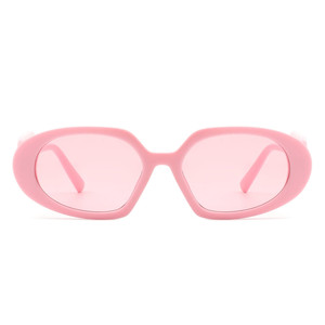 Glittera - Occhiali da Sole alla Moda con Lenti Ovali Rettangolari Retrò e Design a Foglia - Product Image 3