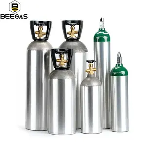 핫 세일 0.6L 50L 식품 학년 CO2 실린더 200Bar 알루미늄 CO2 탱크