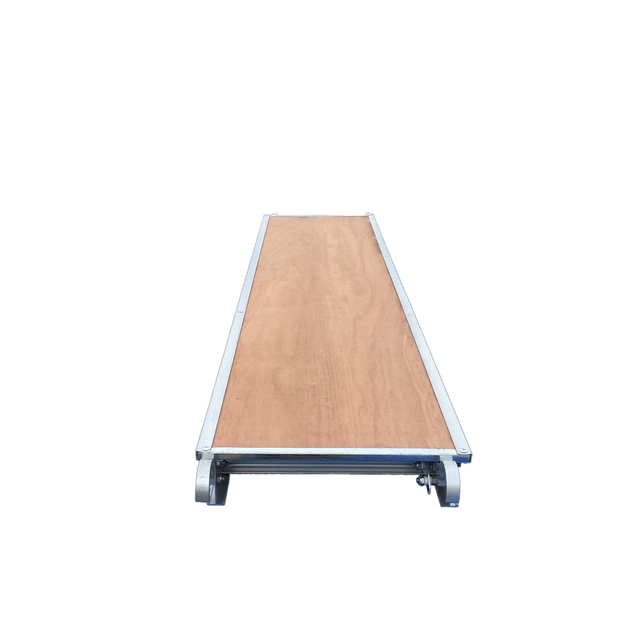 OSHA Standard 10FT 7FT Construction Aluminium Scaffold Plank With Plywood Deck for Walk Through Scaffolding Frame