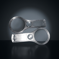 MAYALAB Handheld Acrylic Magnifier 50mm Lens White Color Black Frame Lightweight Light Reading Repair Tool 1 Year Warranty