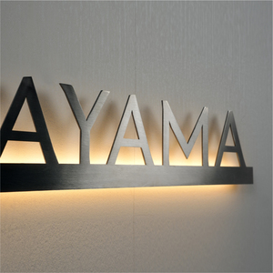 Letrero Luminoso Metálico Personalizado para Casa y Negocio - Product Image 1