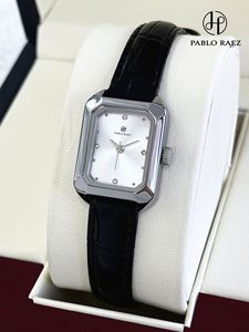 New stylish and compact quartz women's watch with rhinestone <b>square</b> strap and water-resistant feature for girls' wrists - Product Image 4