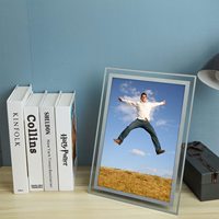 Cadre photo en verre cristal 4*6 pouces, en stock, livraison rapide, cadre photo décoratif en verre cristal fait main, vente en gros
