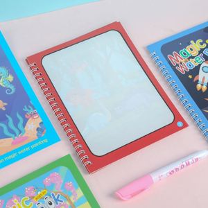 Carnet à spirale coloré à motifs de dessins animés avec stylo magique – Livre de dessin et de gribouillage, cadeau - Product Image 4