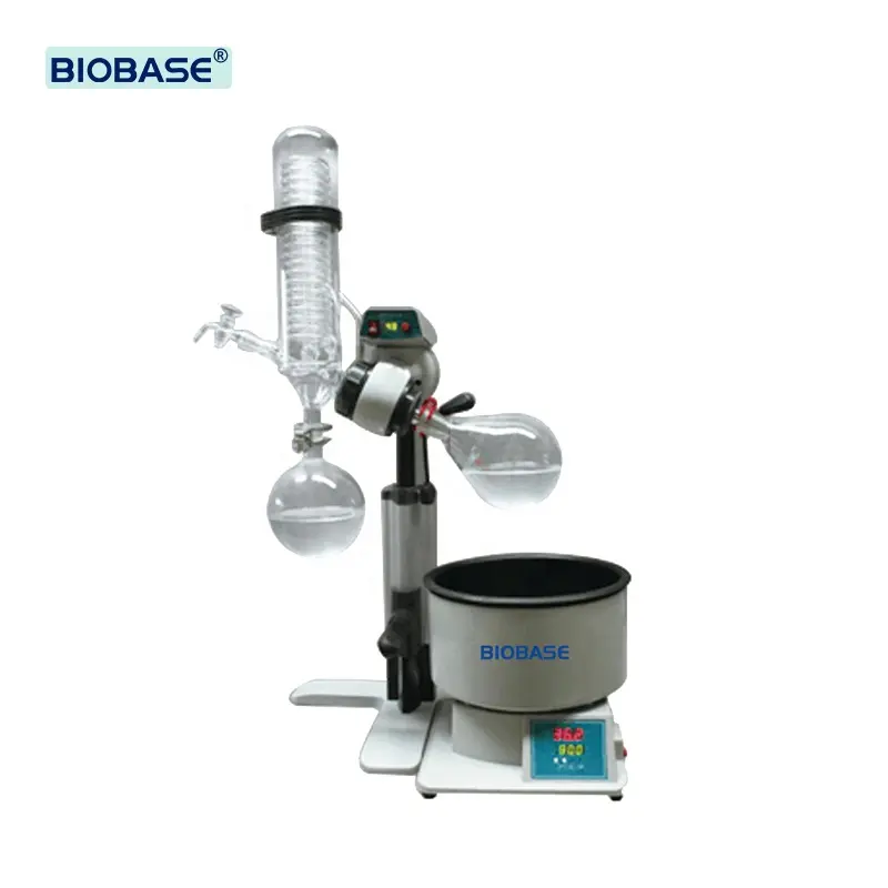 Evaporador a vácuo rotativo BIOBASE preço evaporador rotativo com refrigerador e bomba de vácuo