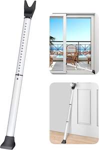 Barra de Seguridad Ajustable Moderna para Puerta KAIYING, Acabado Pulido Negro+Blanco, 27-1/2 Pulgadas 42 pulgadas. Tornillo de Acero y Plástico Resistente para Uso Doméstico - Product Image 2