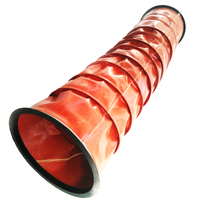 Connecteurs de tuyauterie flexibles haute température résistants au feu d'usine pour les systèmes de CVC joint de dilatation soufflet en tissu
