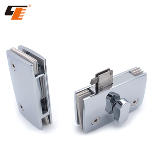 <span class=keywords><strong>Serrure</strong></span> de <span class=keywords><strong>porte</strong></span> coulissante en <span class=keywords><strong>verre</strong></span> simple pour salle de bain en alliage de zinc de haute qualité - Product Image 4