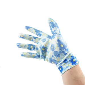 Gants enduits de nitrile <span class=keywords><strong>4</strong></span> saisons Gants de travail enduits de paume en polyester et nylon froissé Gants de sécurité enduits de <span class=keywords><strong>latex</strong></span> chauds et froids - Product Image 4