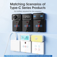 Télécommande universelle IR intelligente WIFI Tuya série C-Smart avec affichage de l'heure LED pour ventilateur, téléviseur, lecteur DVD, climatiseur