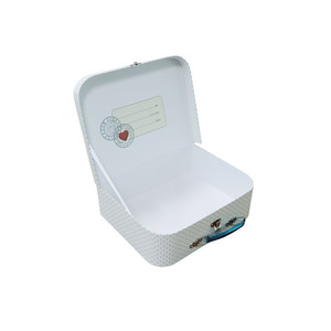 Custom Cute Lovely Design Printed Baby Toy Keepsake Luxury Gift <b>Box</b> <b>Suitcase</b> Packaging With Handle - Product Image 1