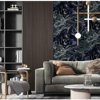 Panneaux décoratifs autocollants modernes effet marbre liquide abstrait pour murs d'appartement et surfaces d'accentuation dans les espaces de vie