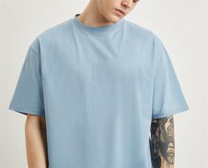 Estate stampa Dtg Custom 300 Gsm oversize cotone bianco di <span class=keywords><strong>lino</strong></span> semplice da <span class=keywords><strong>uomo</strong></span> <span class=keywords><strong>t</strong></span> <span class=keywords><strong>shirt</strong></span> e Shorts set per <span class=keywords><strong>uomo</strong></span> - Product Image 3