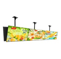 32 43 49 55 pouces Super mince restaurant support mural signalisation numérique android lcd écran d'affichage publicitaire tableau de menu numérique