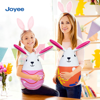 Joyee Usine En Gros PVC Gonflable Lapin De Pâques Gobelet Jouet Oeuf De Pâques Lapin Décor Enfants Party Favor Suspendu Blow up Jouet