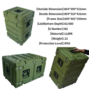 2U 4U 6U 8U 10U 12U 14U Goedkope Draagbare Harde Plastic Rolling <span class=keywords><strong>Rack</strong></span> Mount Case Professionele - Product Image 4