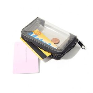 Portefeuille en PVC transparent, porte-cartes d'identité, étui pour carte de bus, dossier, petit sac à main transparent, porte-monnaie en gelée pour femmes - Product Image 5