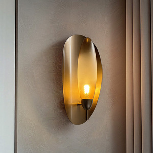 Modern Oval Wall <b>Lamp</b> 40cm <b>Warm</b> Light LED E27 Switch Control For Bedroom Living Room Study - Product Image 2