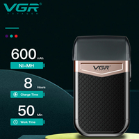 VGR V-331 Rechargeable USB Feuille Unique Lame Hommes Rasoirs Électriques Rasoir Cheveux Barbe Cut Trimmer Machine
