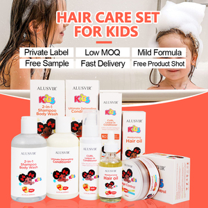 Çocuklar saç bakım seti ürünleri doğal meyve parfümlü nemlendirici besleyici ferahlatıcı şampuan ve yıkama 2 In 1 özel etiket - Product Image 5