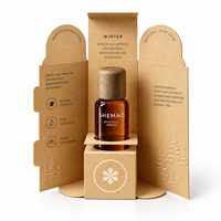 Boîte pliante en carton écologique haut de gamme avec insert en papier kraft spécial pour les soins du visage et les huiles
